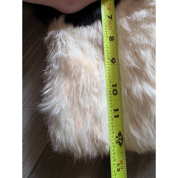 Vintage Panda Bear Plush Hand Puppet Red Velvet Lined - Picture 7 of 8